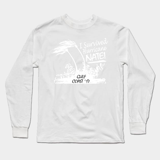 I survived Hurricane Nate Long Sleeve T-Shirt by Etopix